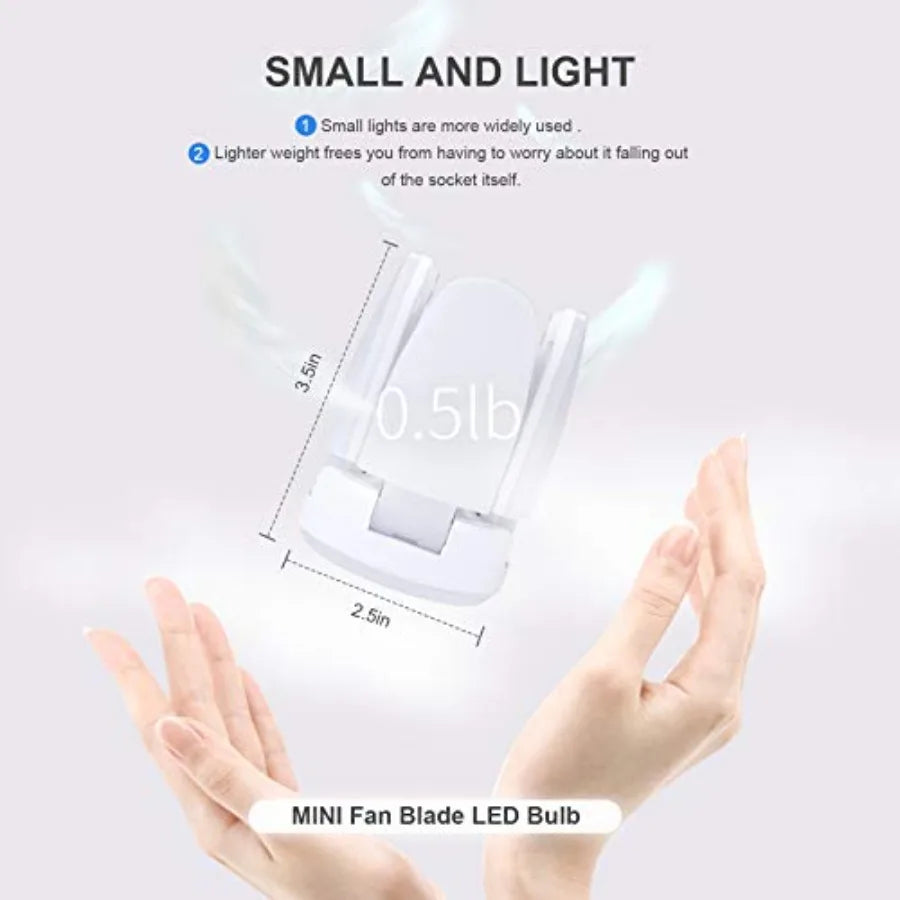 LED Smart Mini Light Bulb E26 Daylight Solar Flexible
