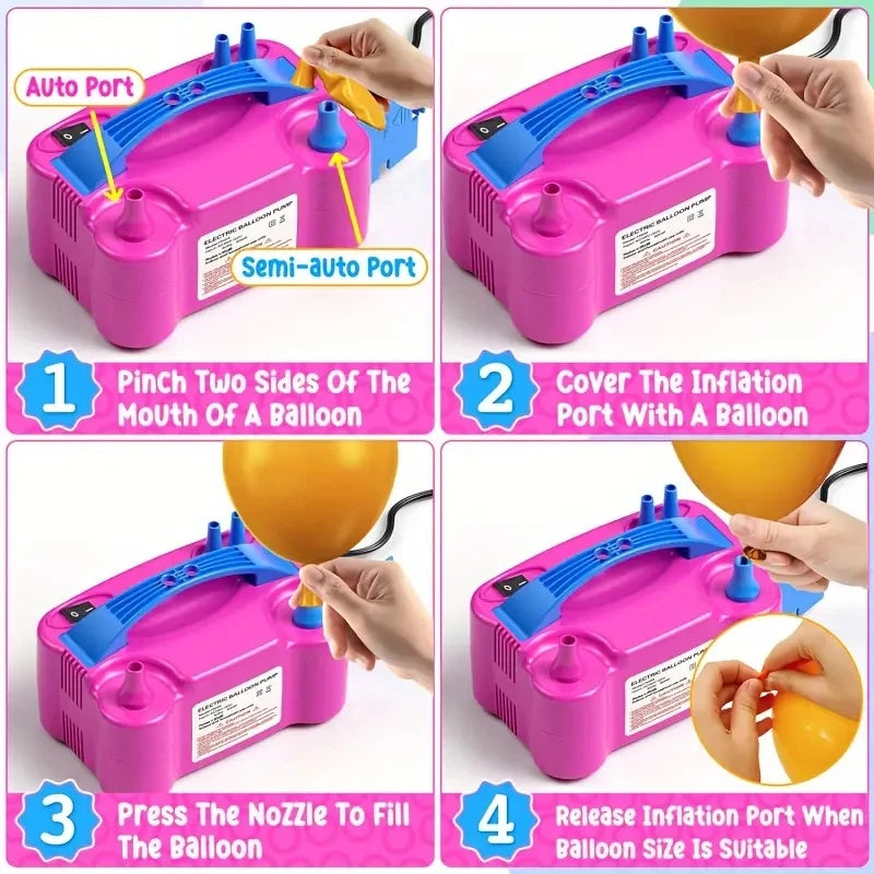 Automatic Electric Double Hole Balloon Pump Machine