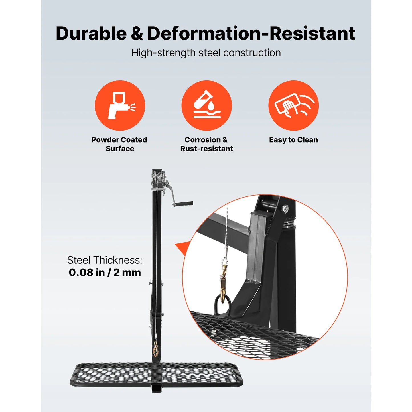 SucceBuy Foldable Hitch Deer Hoist With Portable Lifting Platform