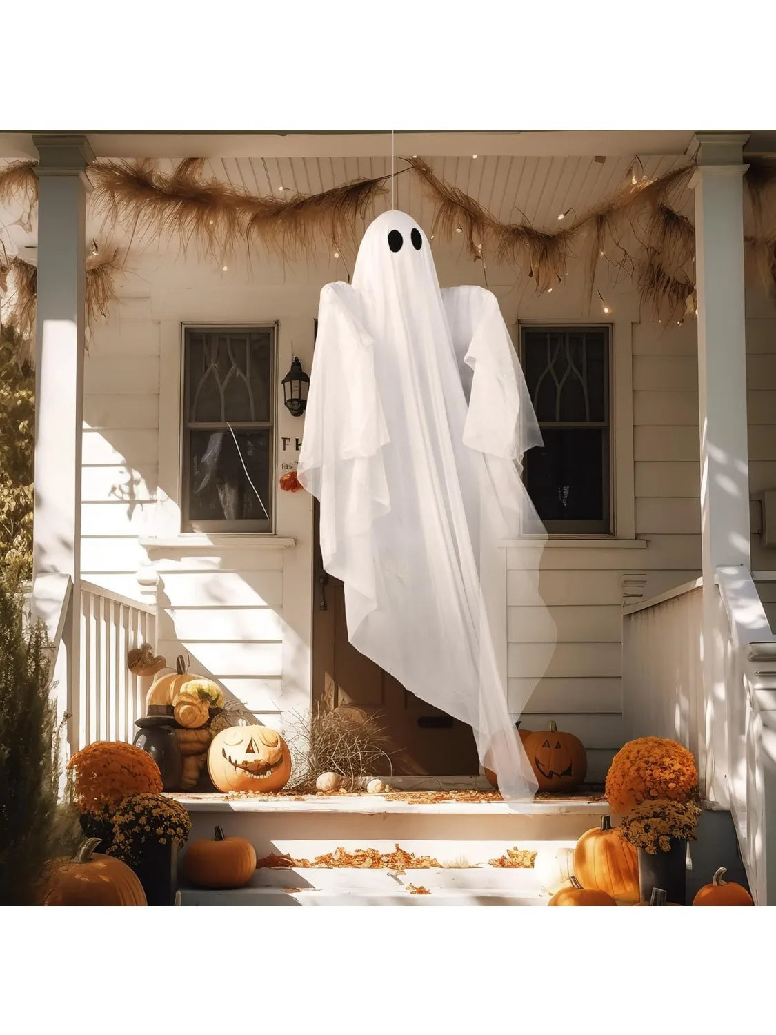 Halloween Hanging Light Up Ghost Decoration For Indoor Yard