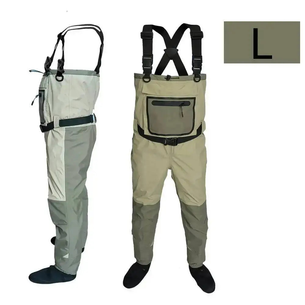 Eluanishi Neoprene Fly Fishing Waders Quick Dry Waterproof Boots