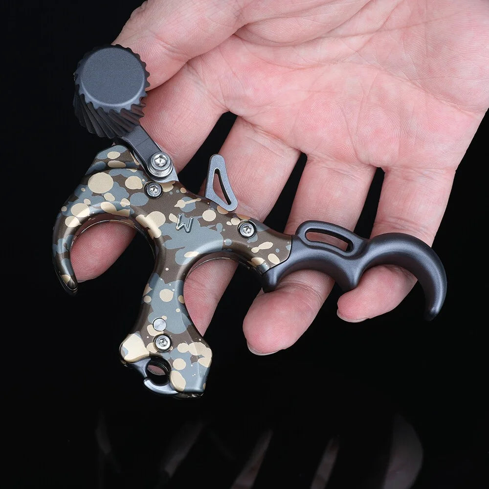 Archery Release Aid 3/4 Fingers Compound Bow Thumb Trigger Release Device Smooth Trigger Grip Outdoor Practice Shooting Gear