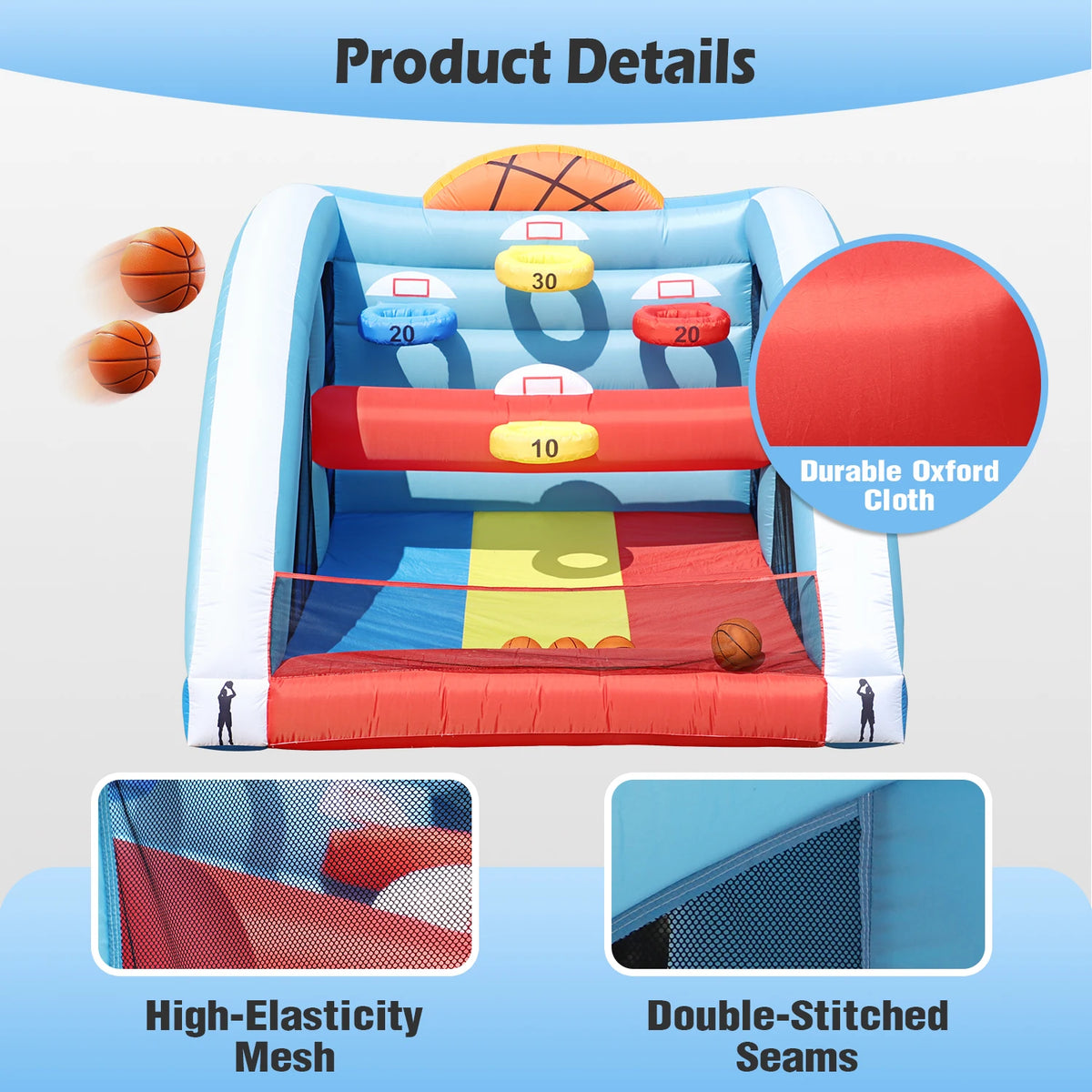 RTS Inflatable Basketball Hoop Game For Outdoor Parties And Events