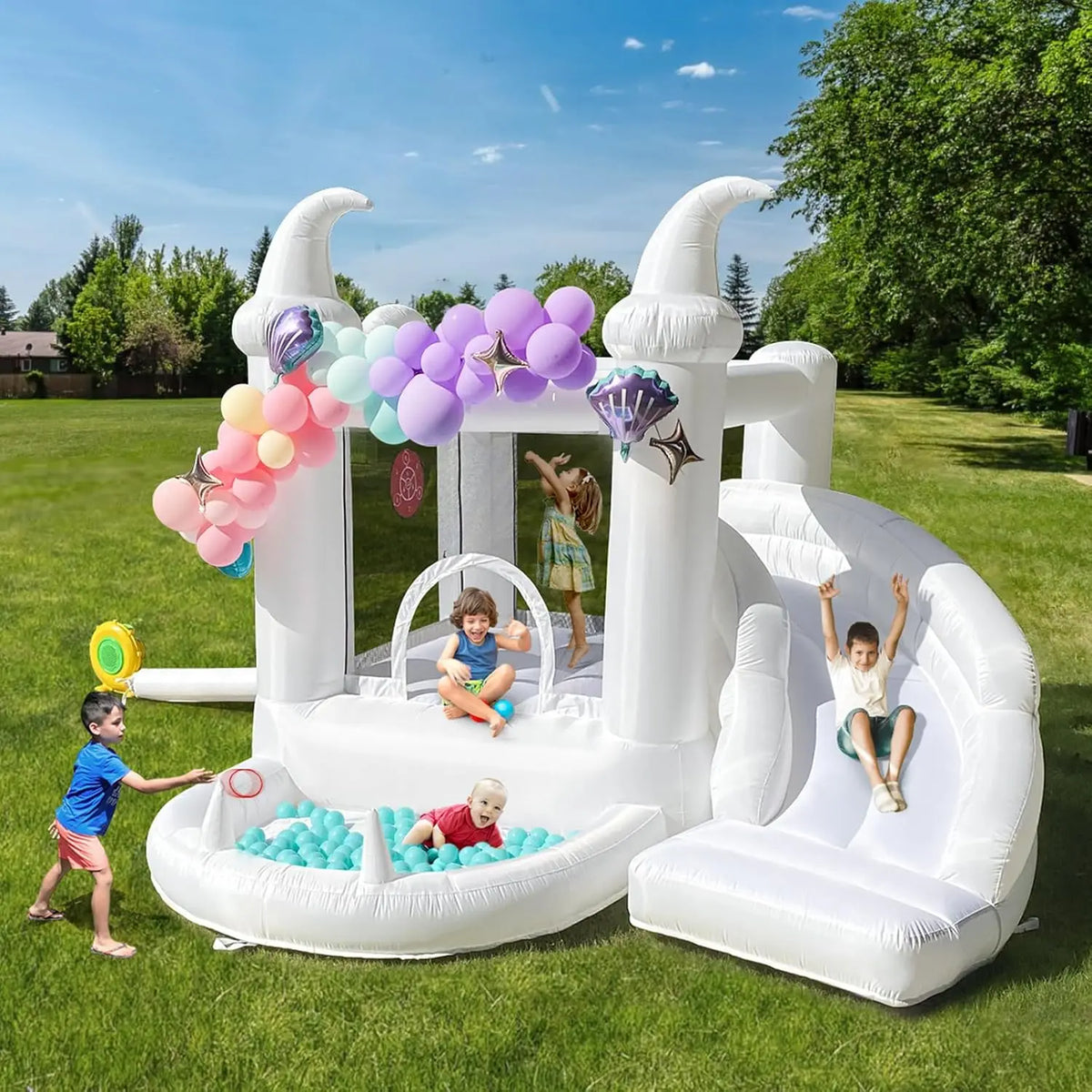 Vancen Inflatable Bounce House With Blower For Kids