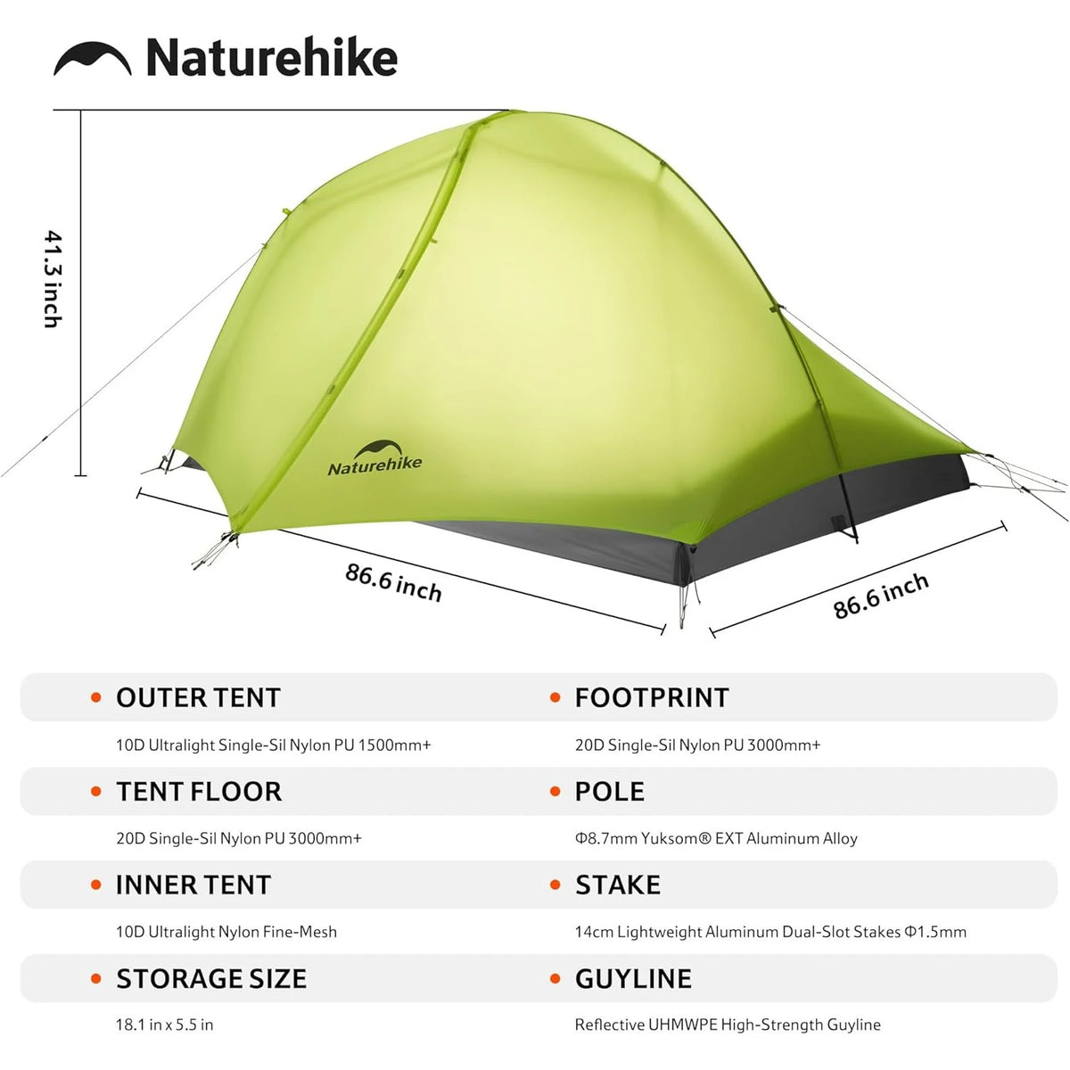 Naturehike Star Trail EXT Double Wall Ultralight Backpacking Tent