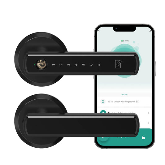 Viladepot Handle Smart Lock Fingerprint Bluetooth Touchscreen Keypad