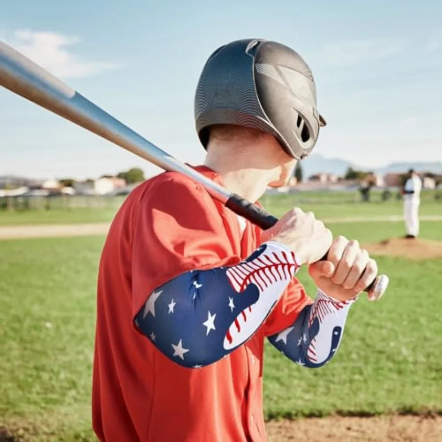 Youth Compression Baseball Arm Sleeves UV Protection Gear