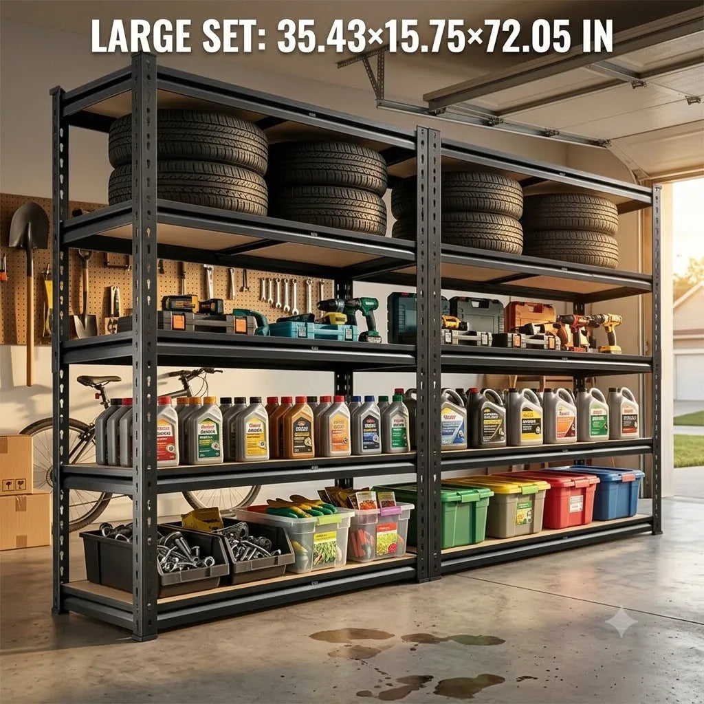 Heavy Duty Adjustable Metal Storage Shelving Rack System