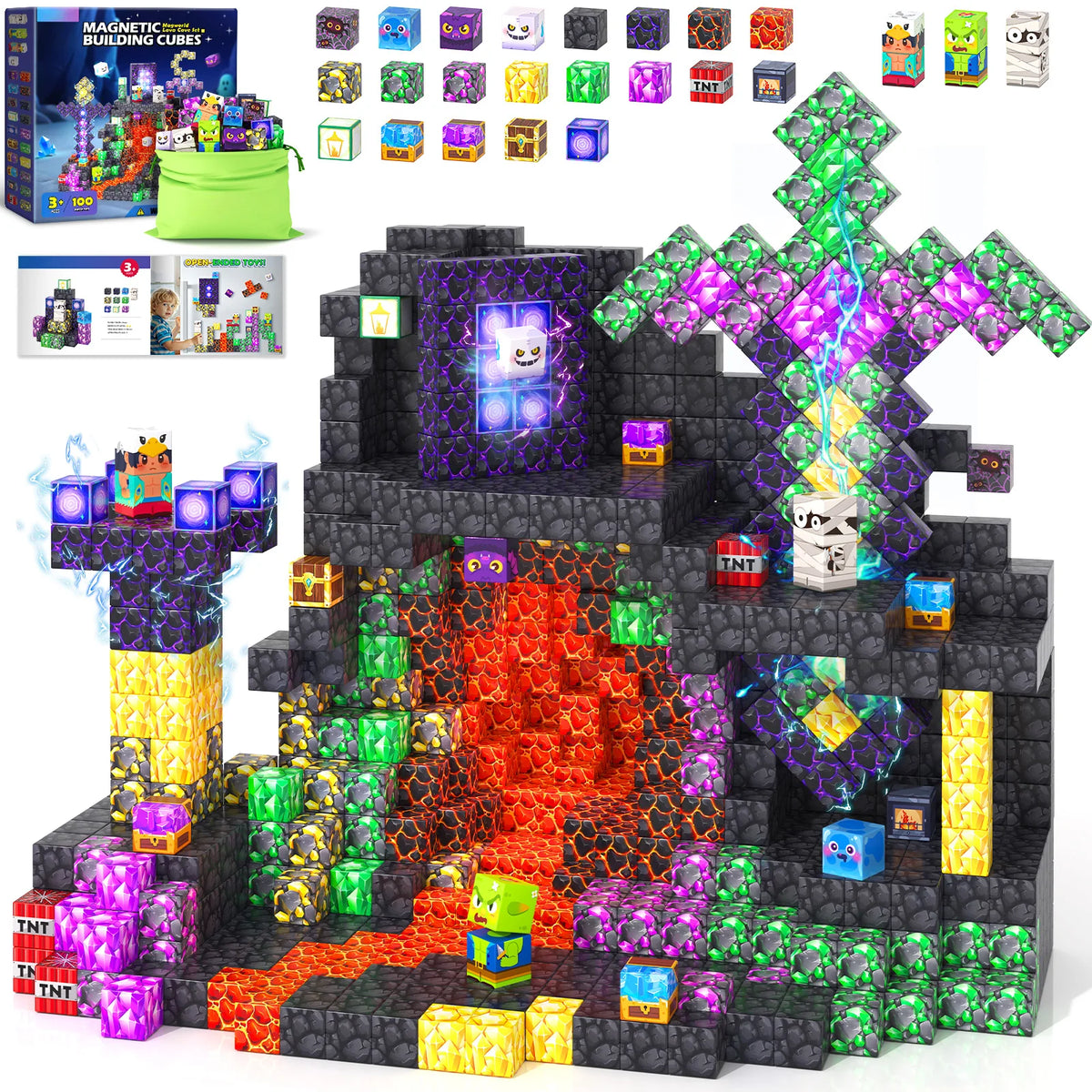 Coodoo Magnetic Building Blocks STEM Educational Toys For Kids