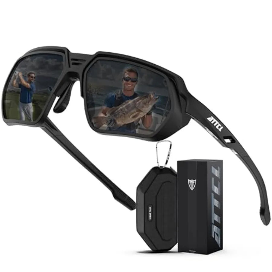 Sports Polarized Sunglasses With UV400 Protection And TR90 Frame