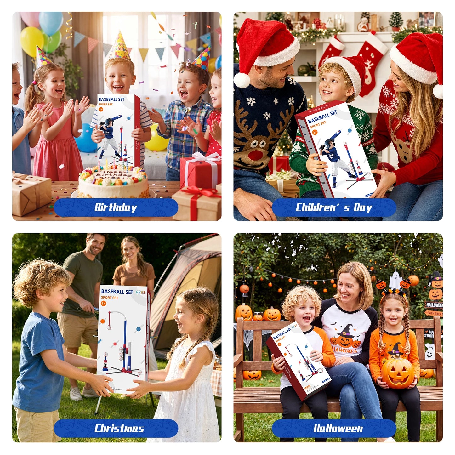 Hyes 3in1 Baseball Pitching Machine And Tee Stand For Kids