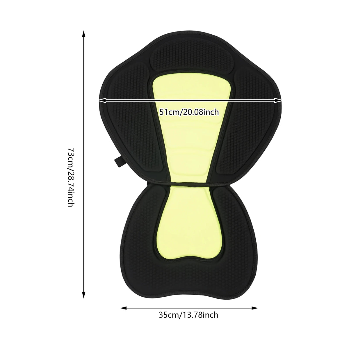 Ergonomic Padded Paddle Board Seat With Adjustable Backrest