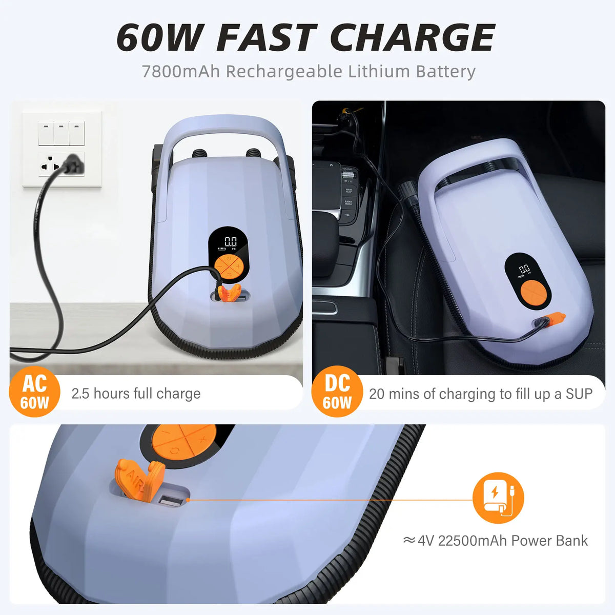 Airbank Wireless Electric Air Pump For Inflatable Sup Boards