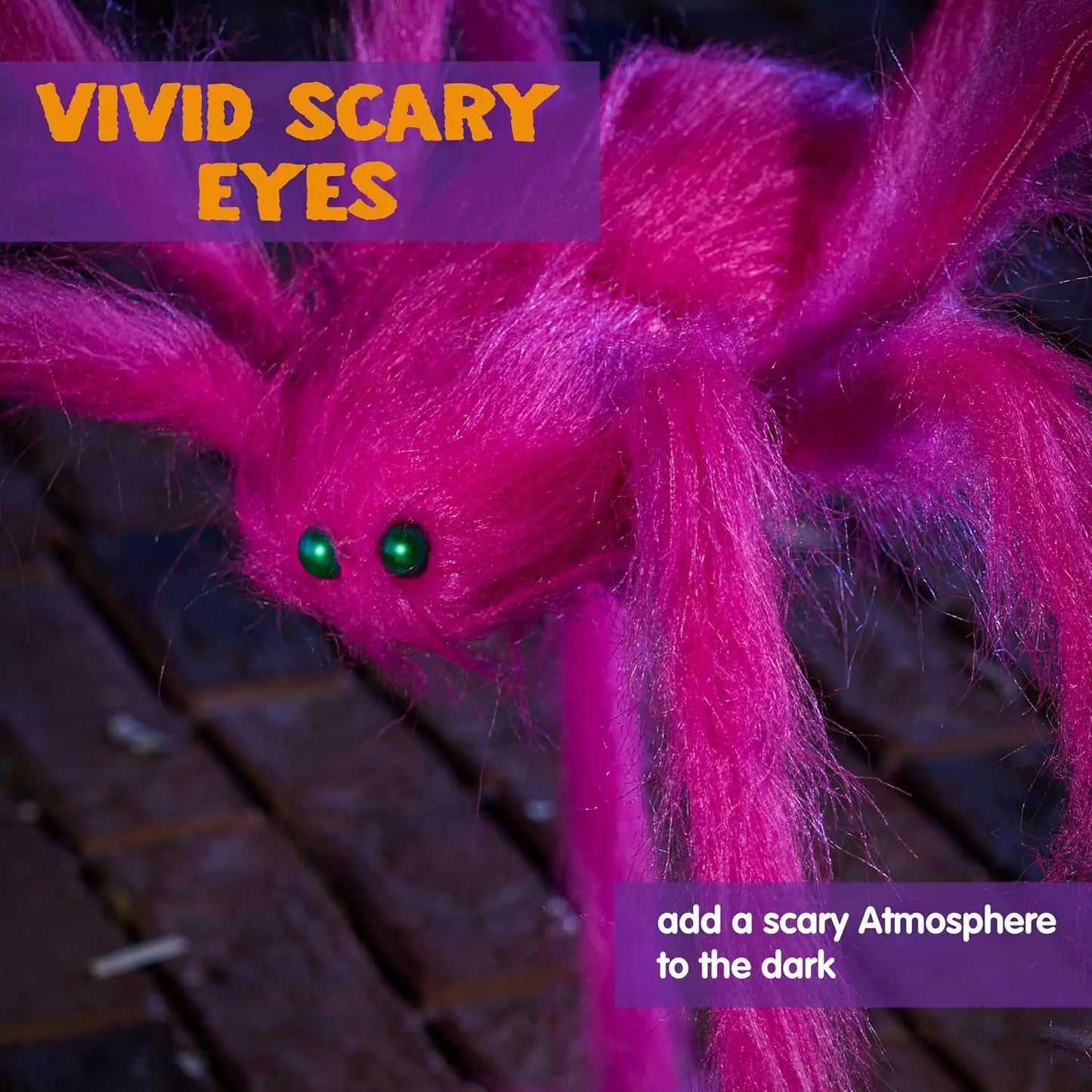 Joyfy Hairy Giant Spider Halloween Outdoor Indoor Decorations