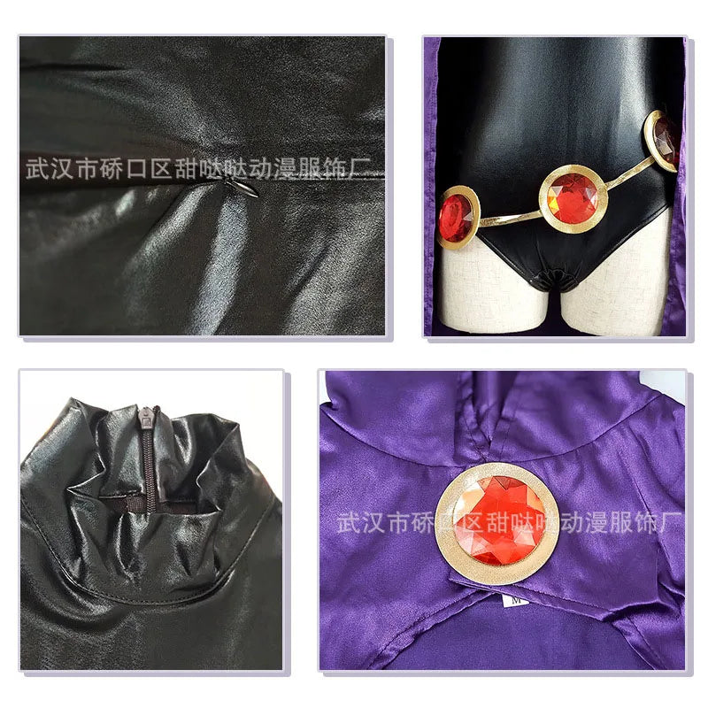 Anime Gothic Witch Cosplay Costume With Hooded Cape