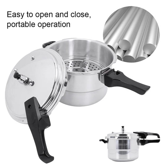 Aliilee Aluminum Alloy Pressure Cooker With Steaming Plate
