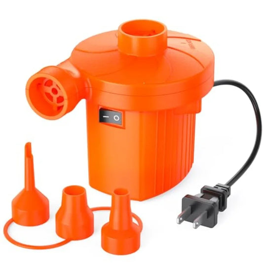 Portable Electric Air Pump Inflator And Deflator With Three Nozzles