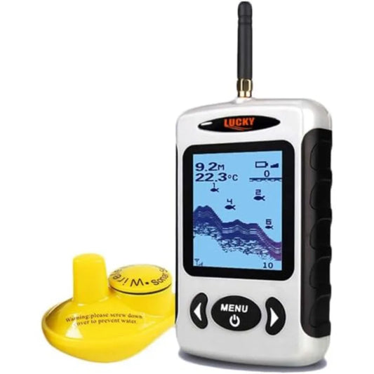 Wireless Handheld Fish Finder With LCD Depth Display For Boats