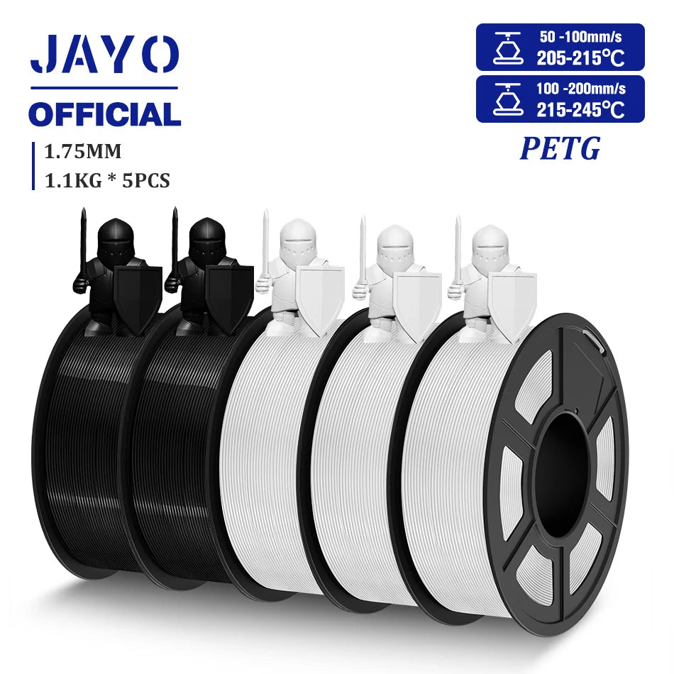 Jayo Premium 3D Printer Filament PLA Plus ABS PETG Silk