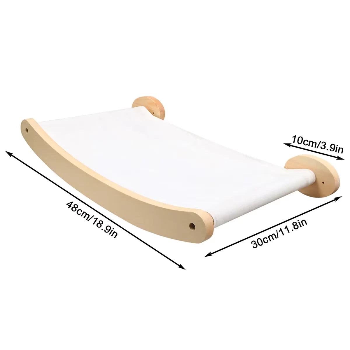 CWV Wall Mounted Cat Hammock And Sisal Scratching Shelf