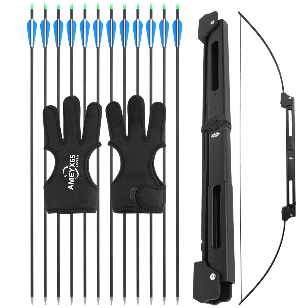 Archery Folding Takedown Bow For Survival Hunting Practice