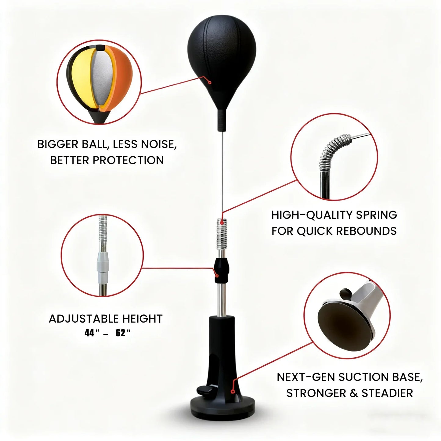 Premium Cobra Reflex Punching Bag For Boxing Agility Training