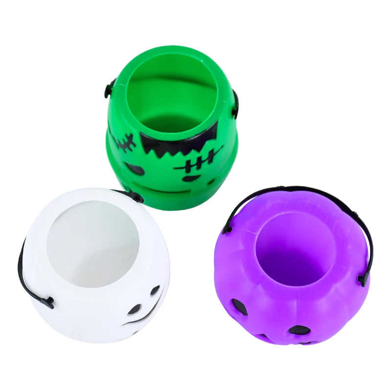 Premium Plastic Halloween Pumpkin Candy Bucket for Trick or Treat