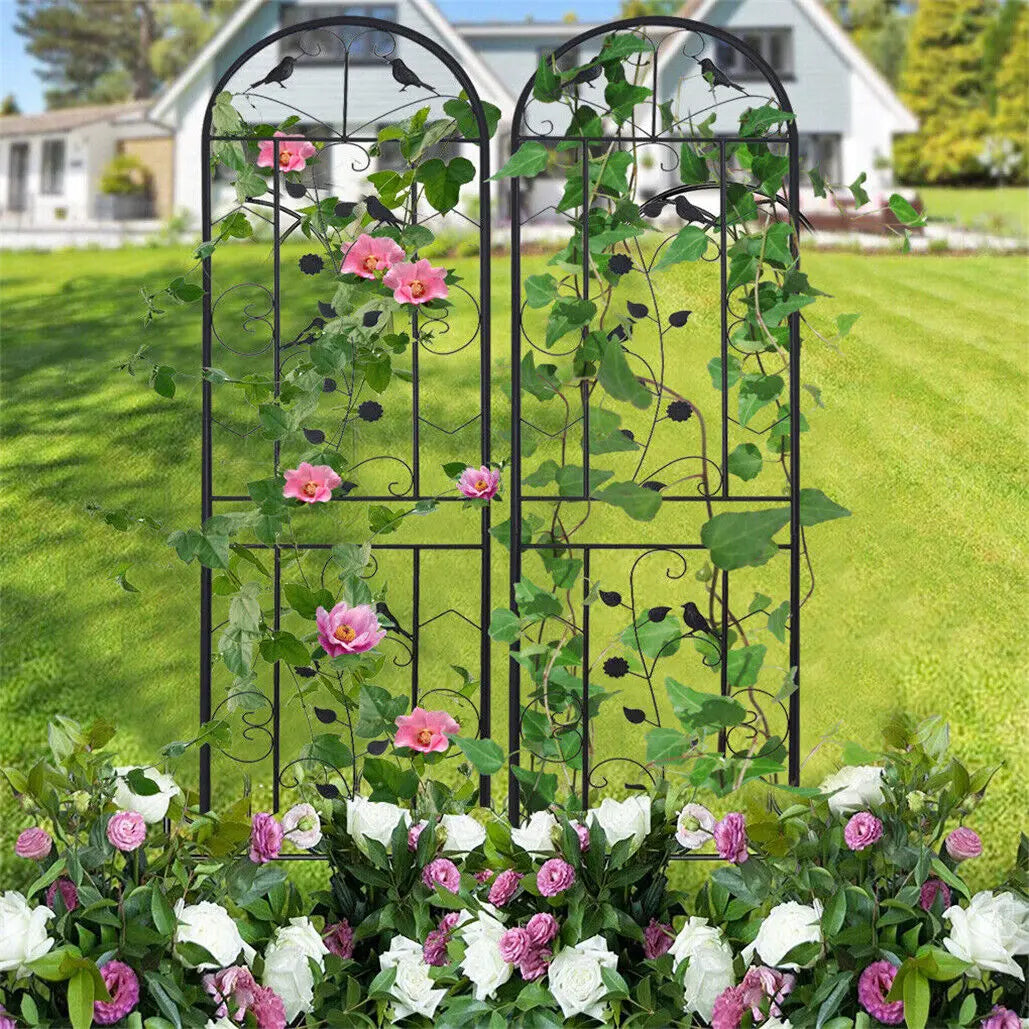Metal Garden Trellis Anti Rust Climbing Plant Panel Support