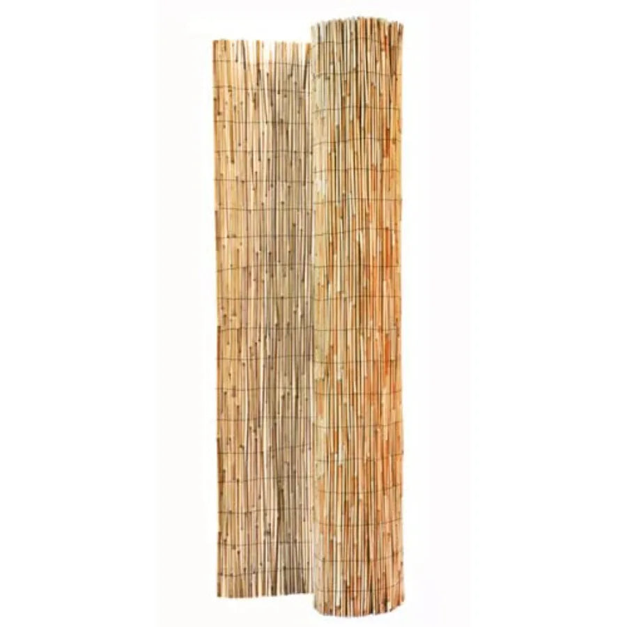 Jumbo Reed Bamboo Screen Fencing Privacy Fence Backyard Divider Decorative Reed Garden Fencing Natural Finish 6 ft H x 16 ft L