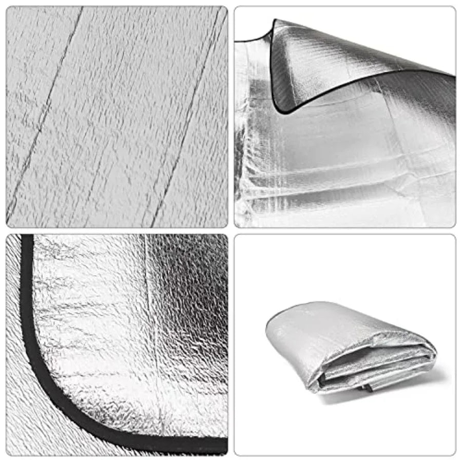 Outdoor Double-Sided Moisture-Proof Aluminum Foil Foam Pad Waterproof and Insulating Foil Mat Picnic Mat Camping Mat for Beach