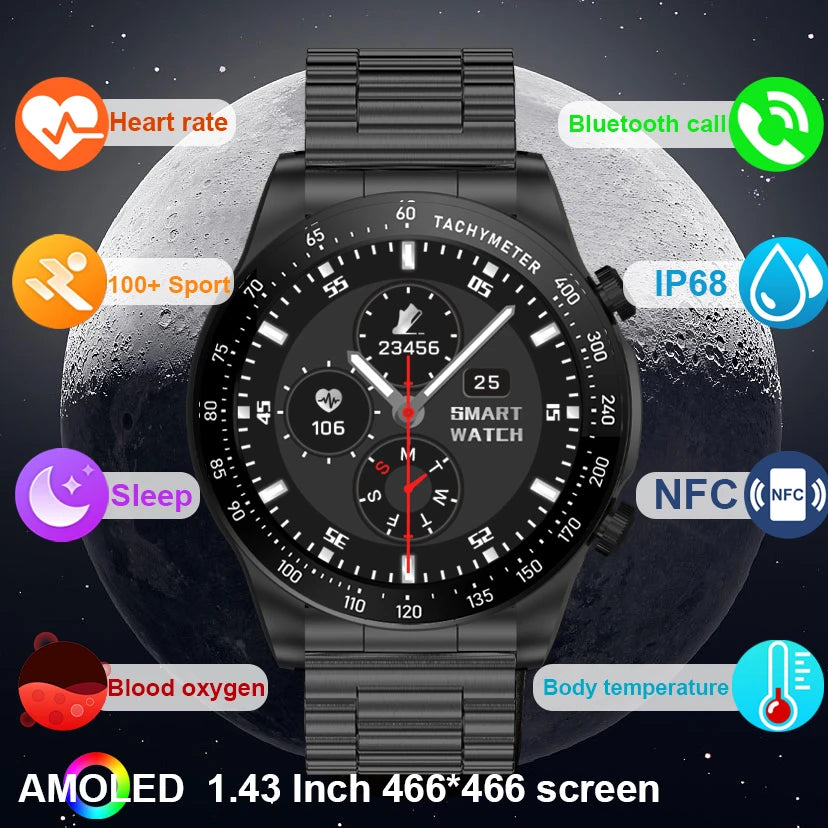 Amoled Smart Watch With Bluetooth Calling And Fitness Tracking